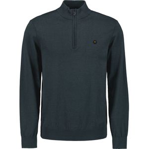 No Excess Mannen Timeless Basics Half-Zip Sweater Donkerblauw
