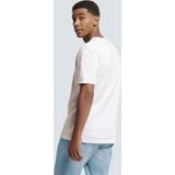 No Excess Mannen Timeless Basics Round Neck Detail T-Shirt Wit