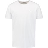 No Excess Mannen Timeless Basics Round Neck Detail T-Shirt Wit