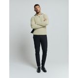 No Excess Mannen Trui Met Halve Rits En Wol Grijs