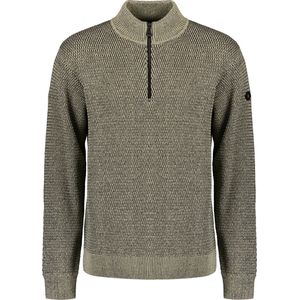 NO EXCESS Rollkragenpullover »No Excess Halber Reißverschluss Pullover Melange«
