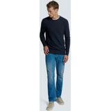 Tweekleurige Pullover met ronde hals