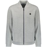 No Excess - Pique Bomber Sweater - Grijs Melange