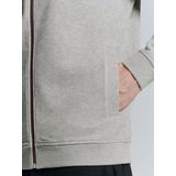 No Excess - Pique Bomber Sweater - Grijs Melange