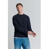 Gebreide Trui - Blueberry - Reliëf Brei - Zonder Capuchon