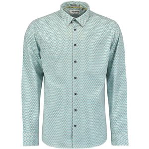 Stretch overhemd met print