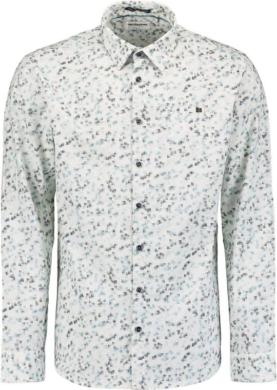 No Excess - Stretch Overhemd - Met Print