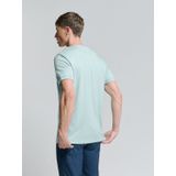 No Excess - T-shirt - Blauw - Slubstof