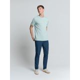 No Excess - T-shirt - Blauw - Slubstof