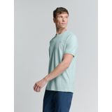 No Excess - T-shirt - Blauw - Slubstof