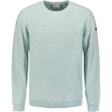 Gebreide Trui - Ice - Regular Fit - Lange Mouwen - Ronde Hals - Ribboord