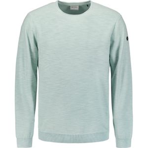 Gebreide Trui - Ice - Regular Fit - Lange Mouwen - Ronde Hals - Ribboord