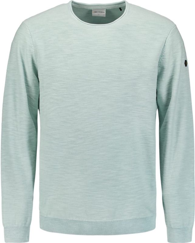 Gebreide Trui - Ice - Regular Fit - Lange Mouwen - Ronde Hals - Ribboord