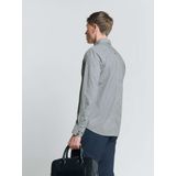 No Excess - Modern Overhemd - Blauw - Katoenmix - Lange Mouwen