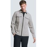 NO EXCESS Langarmhemd »No Excess Stretch Overshirt mit Reißverschluss«