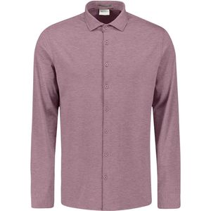 No Excess - Shirt - Jersey Melange - Mauve - Stretch