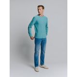 No Excess Mannen Trui Met Ronde Hals Azuur