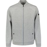 No Excess - Full-Zip Jacquard Sweater - Grijs - Jacquard