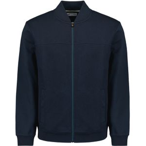 No Excess - Full-Zip Jacquard Sweater - Jacquard - Zwart - Katoen