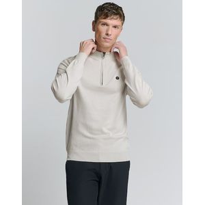 NO EXCESS Rundhalspullover »No Excess Sweatshirt mit halbem Reißverschluss«