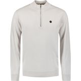 Sweater met halve ritssluiting