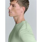 T-shirt - Luchtig - V-hals - Zachte Katoenen Jersey - Normale Pasvorm