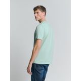 No Excess - T-Shirt Crewneck - Melange Ice - Katoen