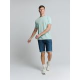 No Excess - T-Shirt Crewneck - Melange Ice - Katoen