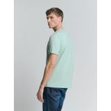 No Excess - T-Shirt Crewneck - Melange Ice - Katoen