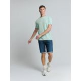 No Excess - T-Shirt Crewneck - Melange Ice - Katoen