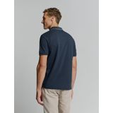 No Excess Polo liquid finished cotton deep blue