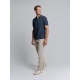 No Excess Polo liquid finished cotton deep blue