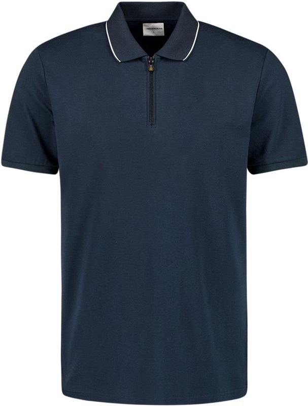 No Excess Polo liquid finished cotton deep blue