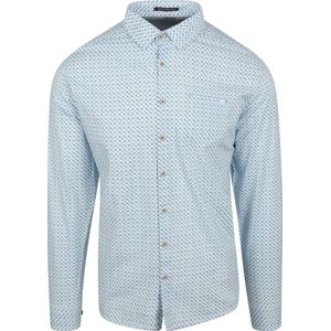 No Excess Hemd mit Musterdruck Hellblau - Größe 3XL