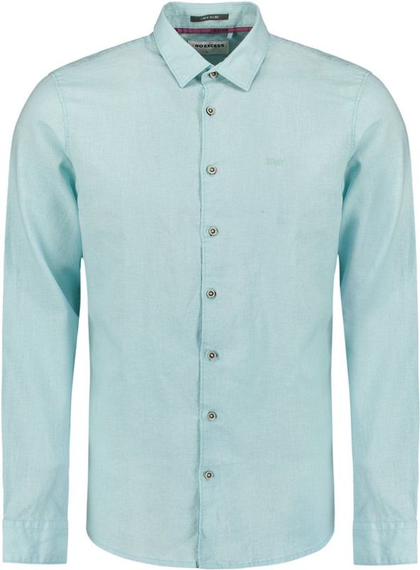 No Excess - Overhemd - Lichtblauw - Regular Fit - Lange Mouw