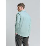 Jersey - Overhemd - Blauw - Katoen - Stretchmateriaal