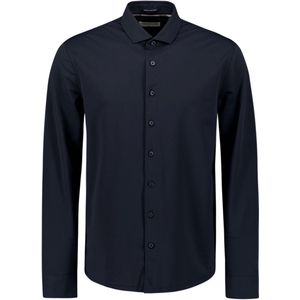 Overhemd - Jersey - Blauw - Stretchstof - Ademend