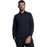Overhemd - Jersey - Blauw - Stretchstof - Ademend