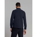 Overhemd - Jersey - Blauw - Stretchstof - Ademend