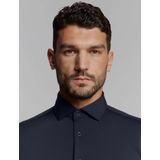 Overhemd - Jersey - Blauw - Stretchstof - Ademend