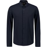 Overhemd - Jersey - Blauw - Stretchstof - Ademend