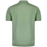 No Excess Pullover short sleeve polo zip soli green