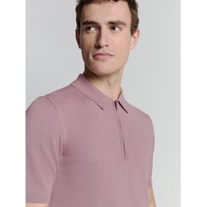 No Excess - Polo - Mauve - Viscose/Nylon - Korte Mouwen