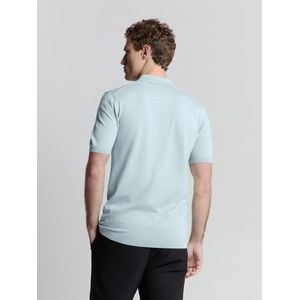 No Excess - Pullover Short Sleeve Polo Zip - Solid - Ice - T-shirt