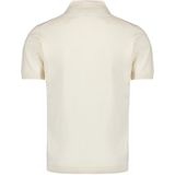 Trui - Effen - Katoen - Geribd Ceintuurtje - Polokraag - Halve Mouw