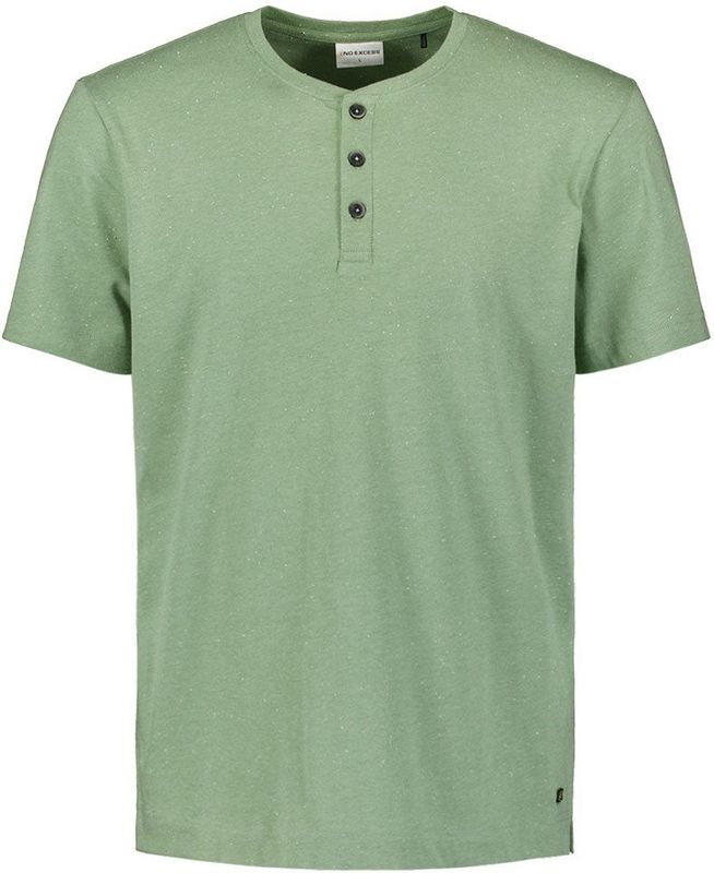 No Excess - Heren Shirt - Groen - Katoen - Korte Mouwen
