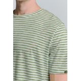 T-shirt - Crewneck - Melange Strepen