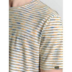 T-shirt - Crewneck - Melange Strepen