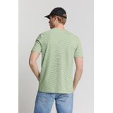 No Excess - T-Shirt Crewneck Stripes - Mint - Katoen
