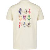 T-shirt - Slub Textuur - Minimalistische Print - Katoen - Comfortabel